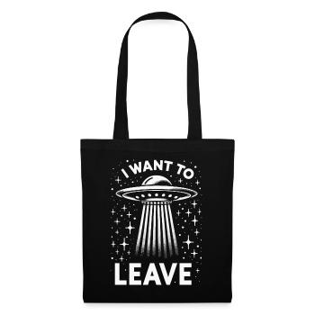 Alien UFO Aliens Außerirdischer - Tote Bag - black - Front
