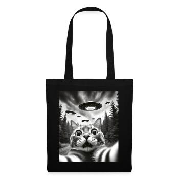 Alien UFO Aliens Außerirdischer - Tote Bag - black - Front
