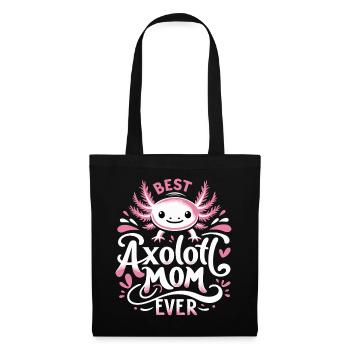 Poisson axolotl - Sac en tissu - noir - Devant
