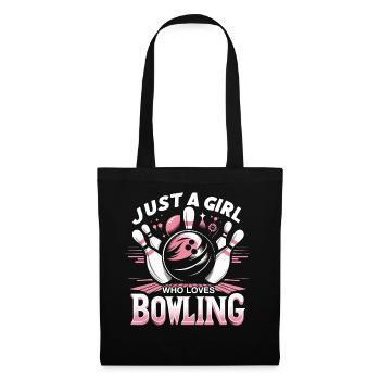 Bowling Bowler Pin Ball Bowling Ball - Sac en tissu - noir - Devant