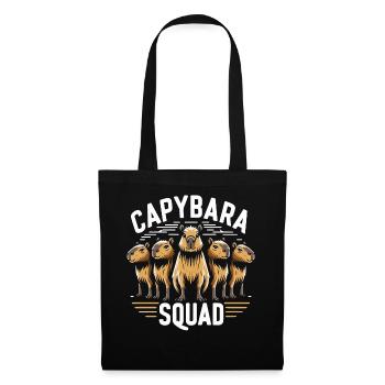 Capybara Capybara Rongeur Animal - Sac en tissu - noir - Devant