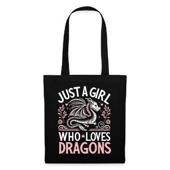 Dragon Mystique Dragon Fantaisie - Sac en tissu - noir - Devant