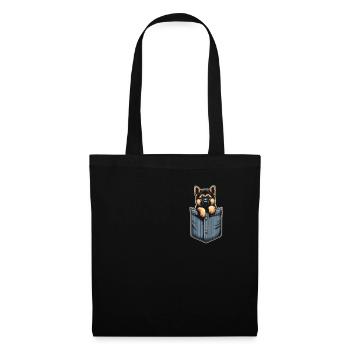 Berger Allemand Malinois - Sac en tissu - noir - Devant