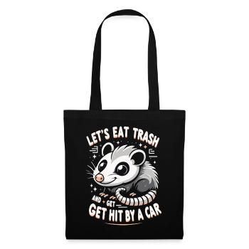Opossum Possum Animal - Tote Bag - black - Front
