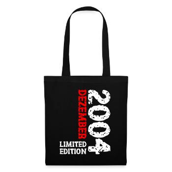 2004 December Limited Edition 19th Birthday Decoration - Tote Bag - black - Front
