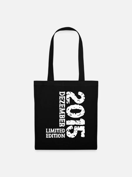 2015 Dezember Limited Edition 8. Geburtstag Deko - Stoffbeutel - Schwarz