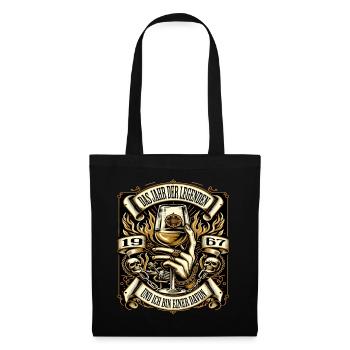 57th Birthday Man Vintage 1967 Year of Legends - Tote Bag - black - Front