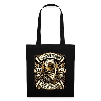 48 anniversaire homme Vintage 1976 année des légendes - Sac en tissu - noir - Devant