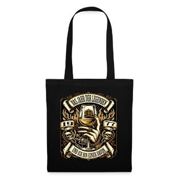 47th Birthday Man Vintage 1977 Year of Legends - Tote Bag - black - Front