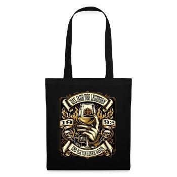 32nd Birthday Man Vintage 1992 Year of Legends - Tote Bag - black - Front
