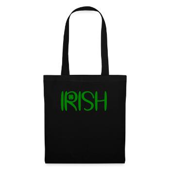 Accessoires de la Saint-Patrick Irlande Shamrock décoration - Sac en tissu - noir - Devant