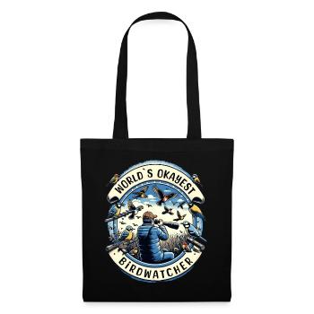 Le meilleur ornithologue du monde Okay Birdwatcher - Sac en tissu - noir - Devant