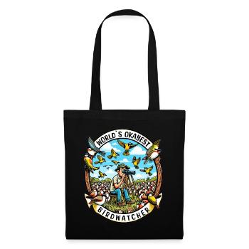 Le meilleur ornithologue du monde Okay Birdwatcher - Sac en tissu - noir - Devant