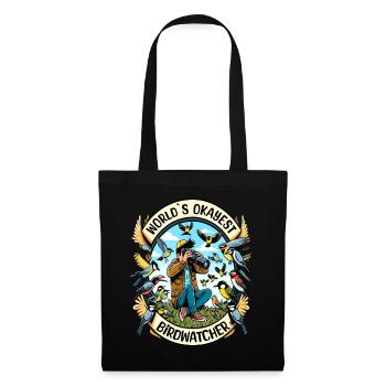 Le meilleur ornithologue du monde Okay Birdwatcher - Sac en tissu - noir - Devant