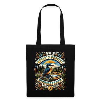 Le meilleur ornithologue du monde Okay Birdwatcher - Sac en tissu - noir - Devant