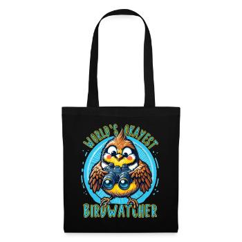 Le meilleur ornithologue du monde Okay Birdwatcher - Sac en tissu - noir - Devant