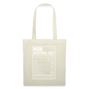 Valeurs nutritionnelles de maman - Sac en tissu - nature - Devant