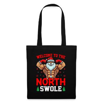 Noël du Père Noël du pôle Nord North Swole North Swole - Sac en tissu - noir - Devant