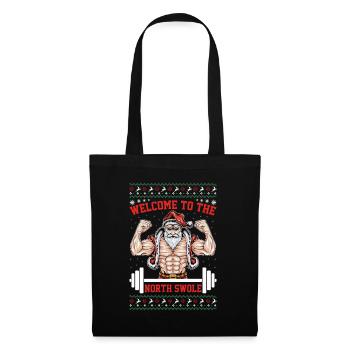 Noël du Père Noël du pôle Nord North Swole North Swole - Sac en tissu - noir - Devant