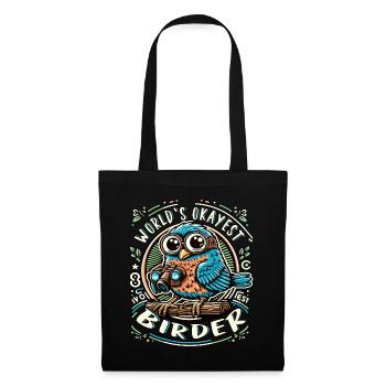World's Best Okay Birder Birdwatching - Tote Bag - black - Front