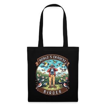 World's Best Okay Birder Birdwatching - Tote Bag - black - Front