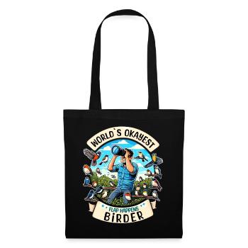 World's Best Okay Birder Birdwatching - Tote Bag - black - Front