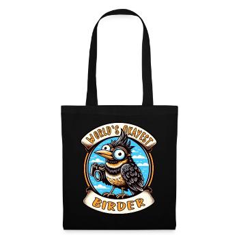 World's Best Okay Birder Birdwatching - Tote Bag - black - Front