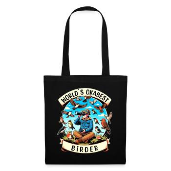 World's Best Okay Birder Birdwatching - Tote Bag - black - Front