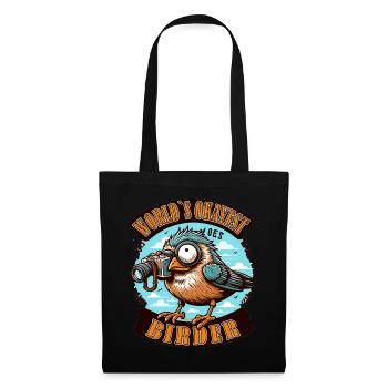 World's Best Okay Birder Birdwatching - Tote Bag - black - Front