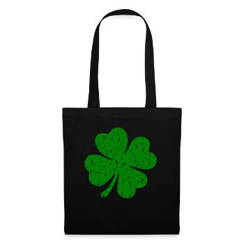 Accessoires de la Saint-Patrick, décoration de Shamrock d'irlande - Sac en tissu - noir - Devant