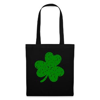 Accessoires de la Saint-Patrick, décoration de Shamrock d'irlande - Sac en tissu - noir - Devant