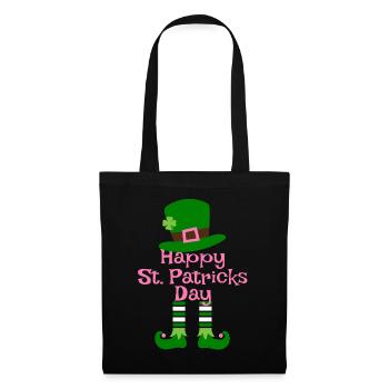 Accessoires de la Saint-Patrick, décoration de Shamrock d'irlande - Sac en tissu - noir - Devant