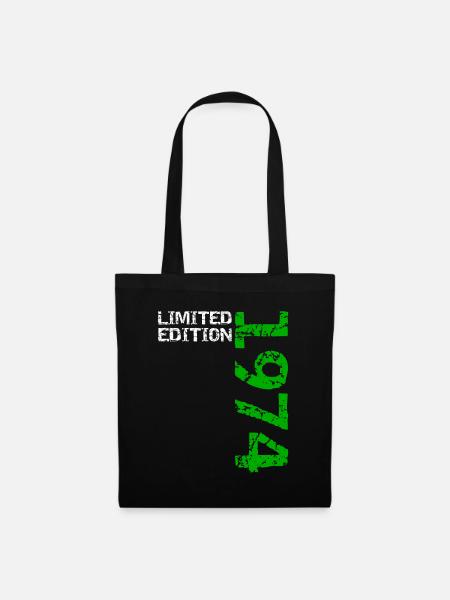 1974 Limited Edition Geburtstag Geschenk Frau Mann - Stoffbeutel - Schwarz