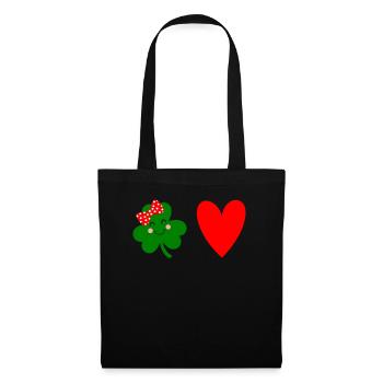 Accessoires de la Saint-Patrick, décoration de Shamrock d'irlande - Sac en tissu - noir - Devant