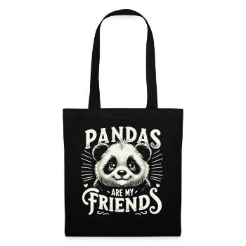 Panda Bear Panda Animal Pandas - Tote Bag - black - Front