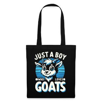Chèvre Chèvre Animal Chèvre - Sac en tissu - noir - Devant
