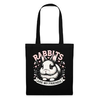 Lapin, Lapin, Animal, Animal De Compagnie, Lapins - Sac en tissu - noir - Devant