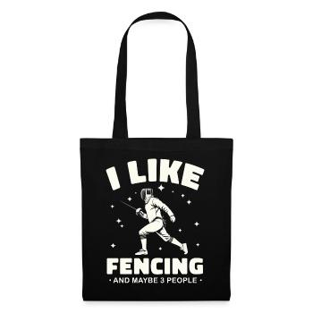 Escrimeur - Sac en tissu - noir - Devant