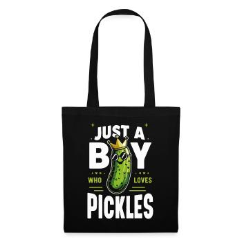 Cucumber Pickle Pickle Food Dill - Tote Bag - black - Front