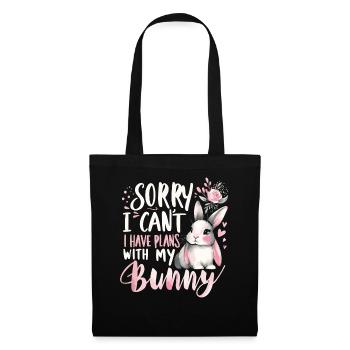 Lapin, Lapin, Animal, Animal De Compagnie, Lapins - Sac en tissu - noir - Devant
