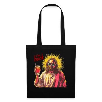 Jesus Christus Ostern, Ich Bin Zurück Party - Stoffbeutel - Schwarz - Vorne