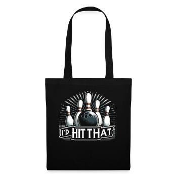 Bowling Bowler Pin Ball Bowling Ball - Sac en tissu - noir - Devant