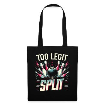 Bowling Bowler Pin Ball Bowling Ball - Sac en tissu - noir - Devant