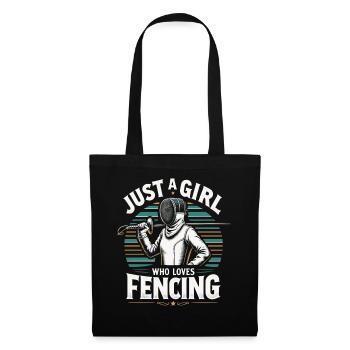 Escrimeur - Sac en tissu - noir - Devant