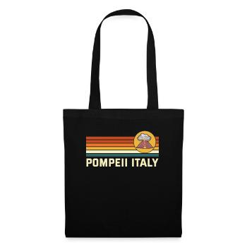 Pompeii Italy Vintage Volcanic Eruption Geography - Tote Bag - black - Front