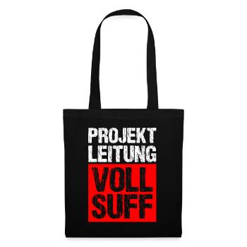 Bier Saufen Shirt Damen Herren Feiern Partnerlook - Stoffbeutel - Schwarz - Vorne