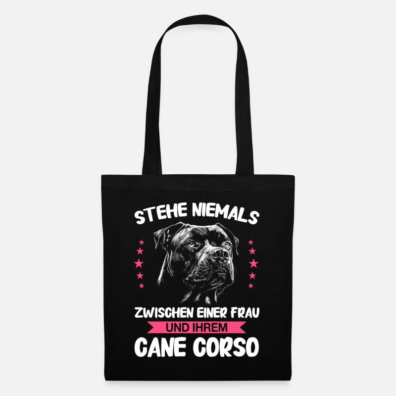 Hunde Cane Corso Italiano Hund - Stoffbeutel - Schwarz