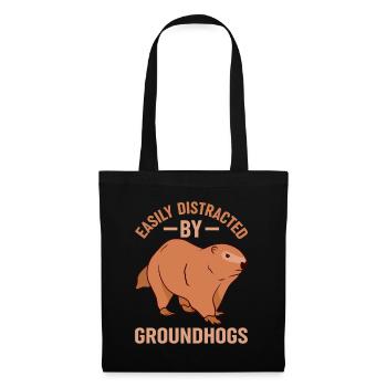 Groundhog Day! - Groundhog Day - Tote Bag - black - Front