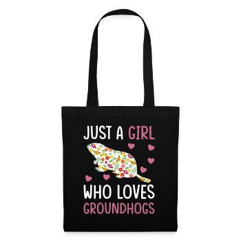 Just a girl who loves marmots - Tote Bag - black - Front