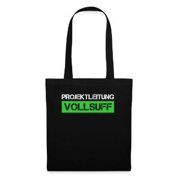 Bier Saufen Shirt Damen Herren Feiern Partnerlook - Stoffbeutel - Schwarz - Vorne